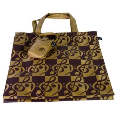 Bolsa Tote Bag con notas musicales