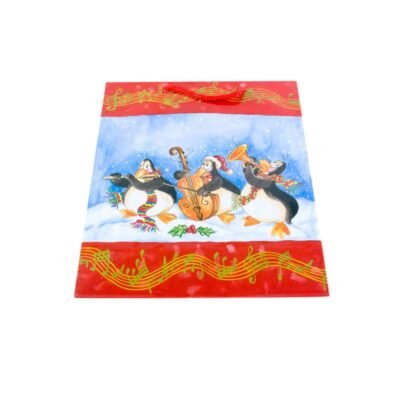 Bolsa grande pingüinos Navidad