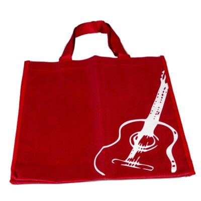 Bolsa Tote Bag roja guitarra clásica