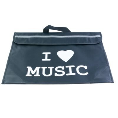 Cartera negra ""I love music""
