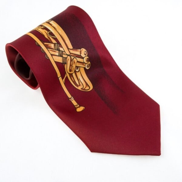 Corbata trompeta Burgundy Burdeos