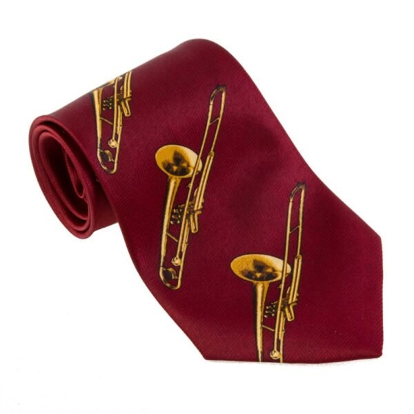 Corbata trombón Burgundy Burdeos