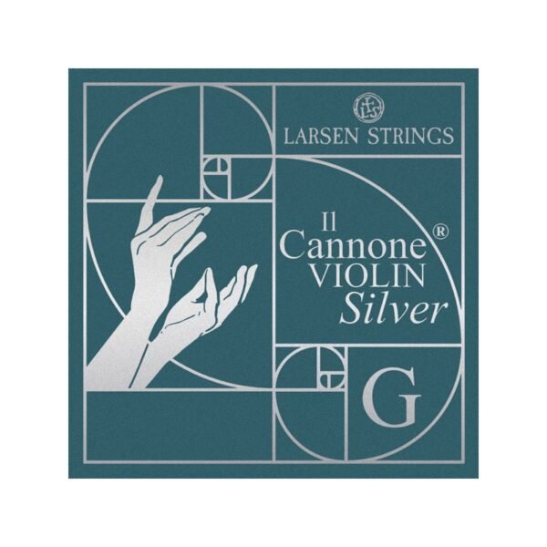 Cuerda violín Larsen Il Cannone Silver 4ª Sol plata 4/4 Medium 4/4