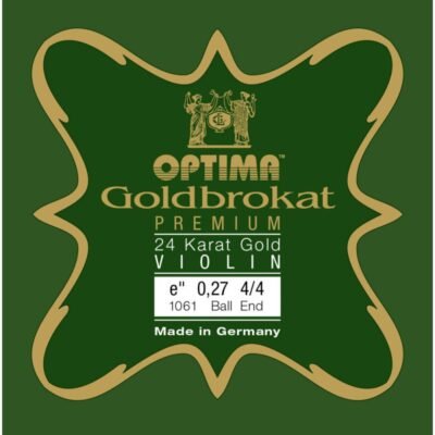 Cuerda violín Lenzner Goldbrokat Premium 24K Gold 1061 1ª Mi Bola 0.27 Strong 4/4