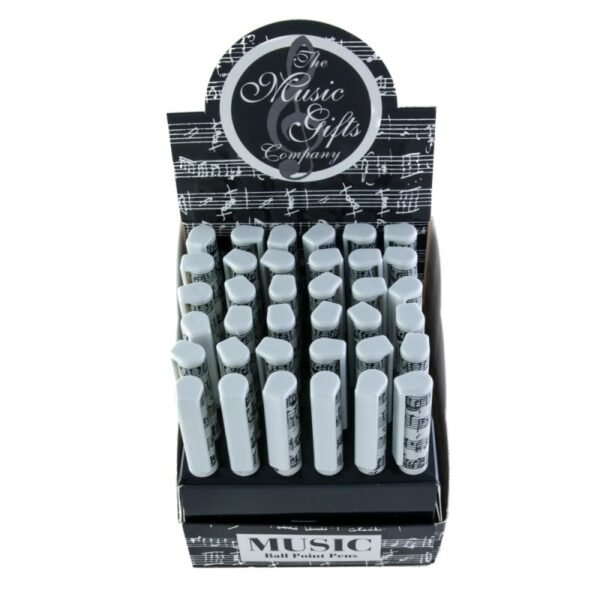 Display 36 bolígrafos notas musicales