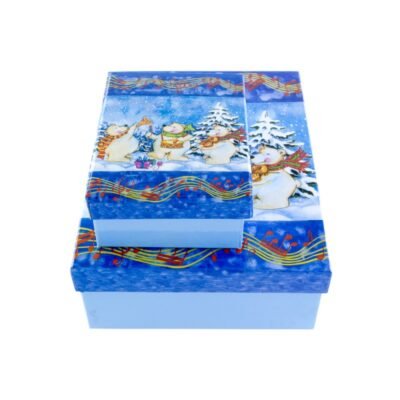 Dos cajas osos polares Navidad