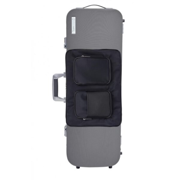 Estuche de viola Bam Panther Hightech rectangular con bolsa compacto PANT5202XL Gray Gris