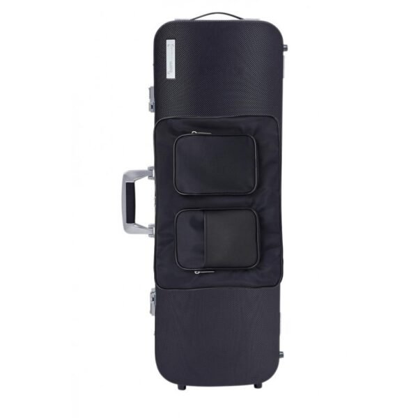 Estuche de viola Bam Panther Hightech rectangular con bolsa compacto PANT5202XL Black Negro
