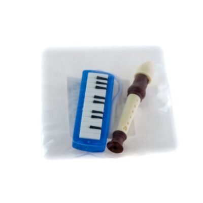 Gomas flauta/teclado piano x 10 unidades