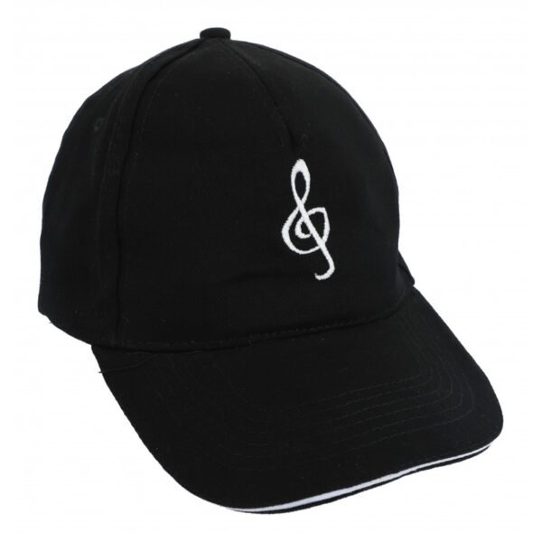 Gorra negra clave de sol