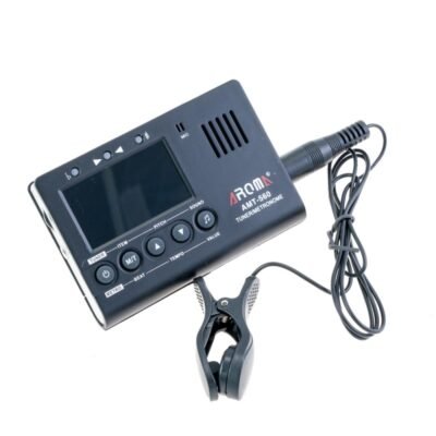 Metrónomo/afinador y generador de tono Aroma AMT-560 negro Metrónomo/afinador y generador de tono Aroma AMT-560 en negro