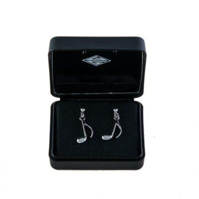 Pendientes plata de ley corchea