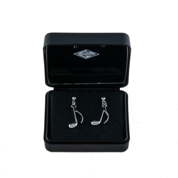 Pendientes plata de ley corchea