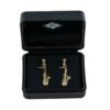 Pendientes saxo dorado
