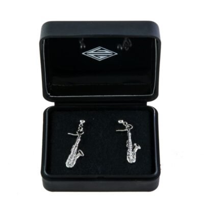 Pendientes saxo plateado