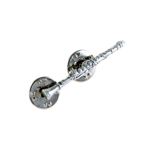 Pin clarinete plateado
