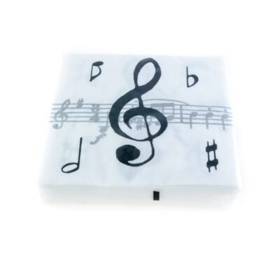 Servilletas clave de sol y pentagrama