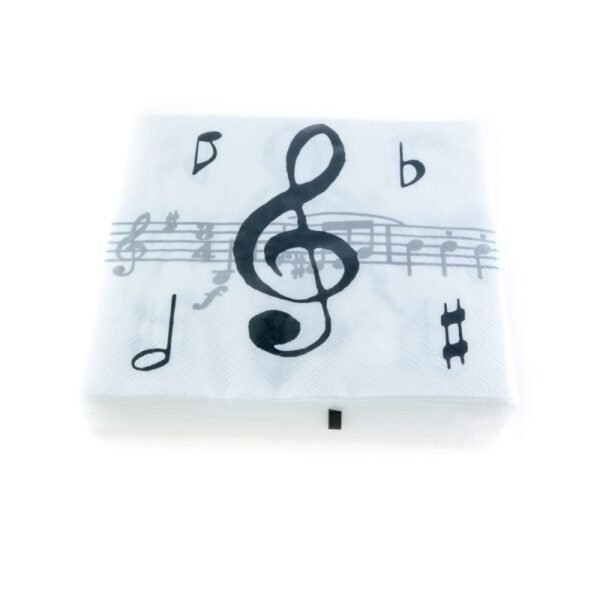 Servilletas clave de sol y pentagrama