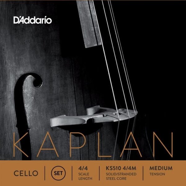 Set de cuerdas cello D`Addario Kaplan Solutions KS510 Medium Set de cuerdas cello D'Addario Kaplan Solutions KS510 Medium 4/4