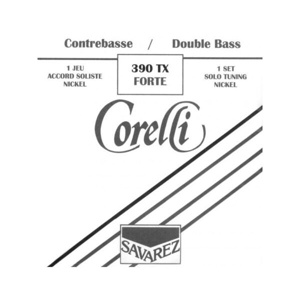 Set de cuerdas contrabajo Corelli Solista níquel 390TX Forte 4/4