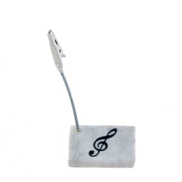 Soporte de piedra con pinza