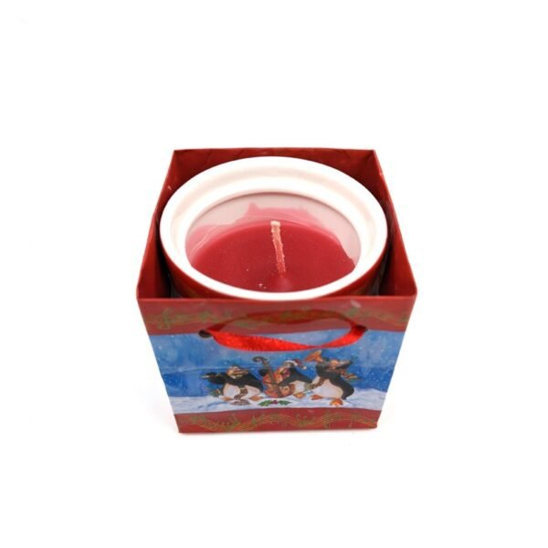 Vela pingüinos Navidad