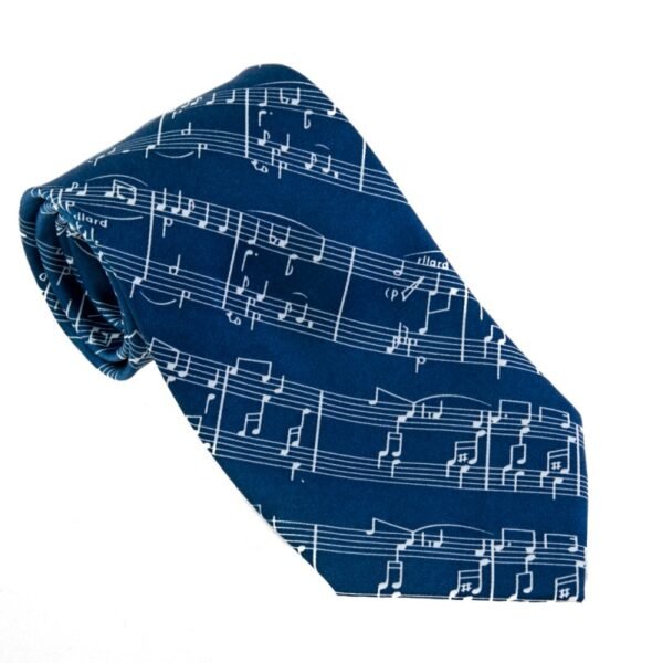 Corbata partitura Navy blue Azul marino