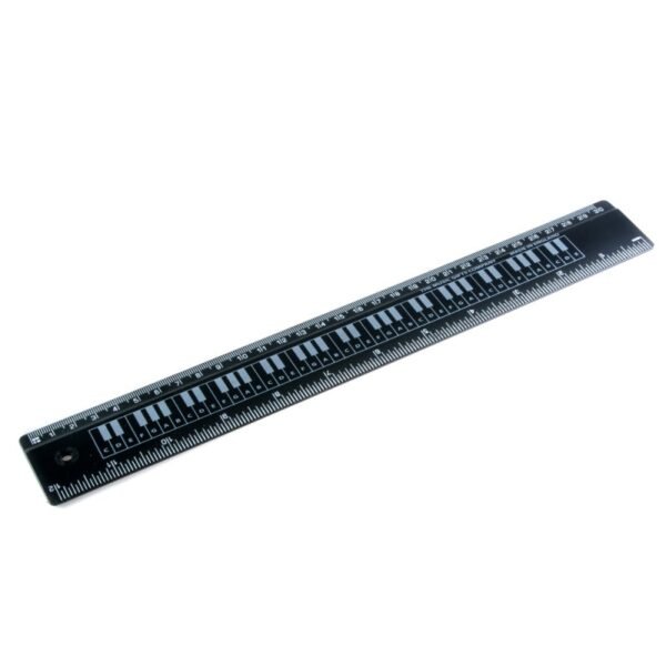 Regla teclado 30 cm Black Negro