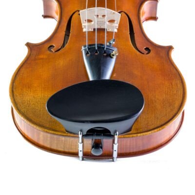 Barbada central para violín Flesh-Flat de madera dura ebonizada 1/16