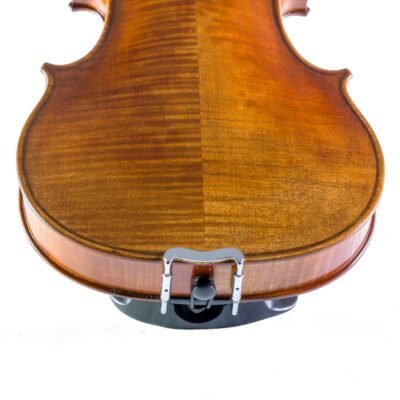 Barbada central para violín Flesh-Flat de madera dura ebonizada 4/4