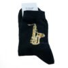 Calcetines negros saxo 43-45