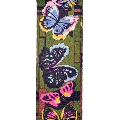 Correa neopreno y mosquetón Bam Fashion para estuches Hightech 9002 Butterflies Mariposas