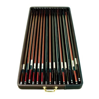 Estuche 15 arcos violín/viola/cello Pedi negro/marrón Brown Marrón