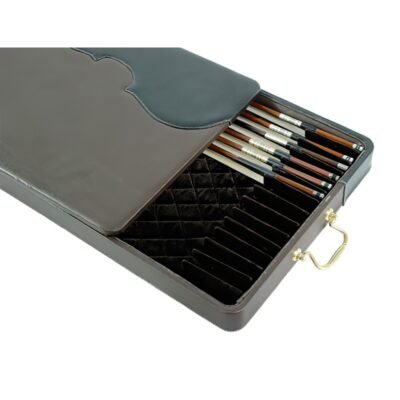 Estuche 15 arcos violín/viola/cello Pedi negro/marrón Brown Marrón