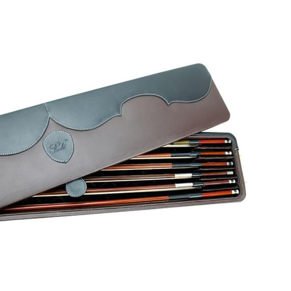 Estuche 6 arcos violín/viola/cello Pedi negro/marrón Brown Marrón