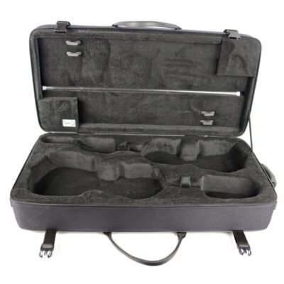 Estuche de violín y viola doble Bam Classic 2006S 4/4 Black Negro