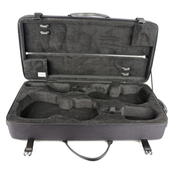 Estuche de violín y viola doble Bam Classic 2006S 4/4 Black Negro