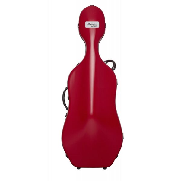 Estuche cello Bam 1001SW Classic con ruedas 4/4 Red Rojo