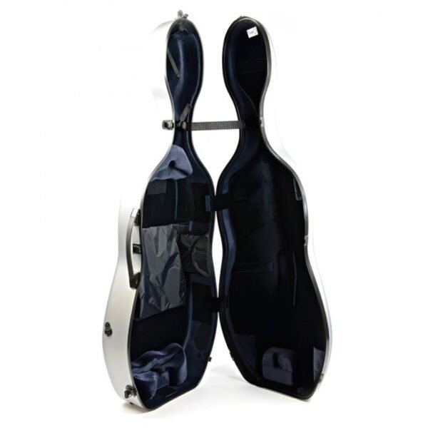 Estuche de cello Bam Hightech ajustable 1002XL 4/4 Silver Plateado
