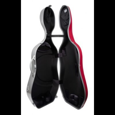 Estuche-cello-Bam-LEtoile-Hightech-ET1005XL Estuche de cello Bam L'Étoile Hightech Slim ET1005XL 4/4 Red Rojo