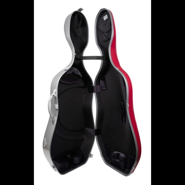 Estuche-cello-Bam-LEtoile-Hightech-ET1005XL Estuche de cello Bam L'Étoile Hightech Slim ET1005XL 4/4 Red Rojo