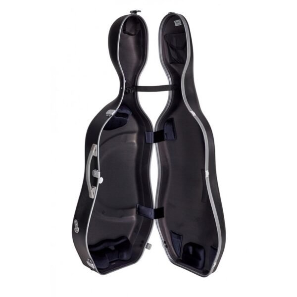 Estuche de cello Bam Suprême Hightech SUP1005XL 4/4 Black/silver Negro/Plata