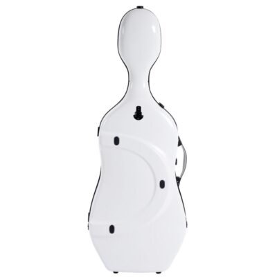 Estuche de cello Bam Ice Suprême Hightech SUP1005XLW 4/4 White/black Blanco/Negro