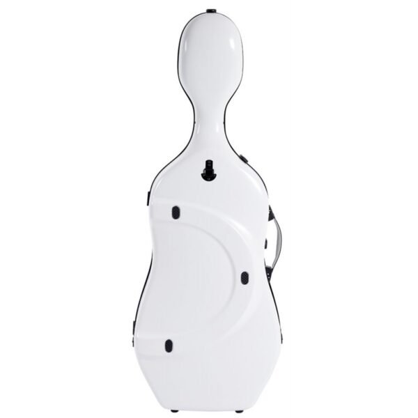 Estuche de cello Bam Ice Suprême Hightech SUP1005XLW 4/4 White/black Blanco/Negro
