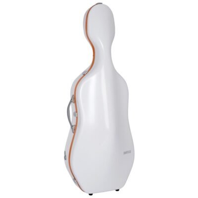 Estuche de cello Bam Ice Suprême Hightech SUP1005XLW 4/4 White/orange Blanco/Naranja