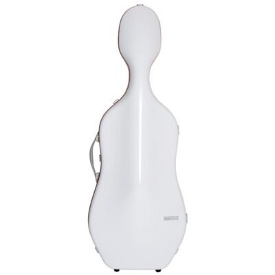 Estuche de cello Bam Ice Suprême Hightech SUP1005XLW 4/4 White/orange Blanco/Naranja