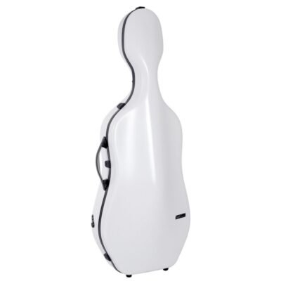 Estuche de cello Bam Ice Suprême Hightech SUP1005XLW 4/4 White/black Blanco/Negro