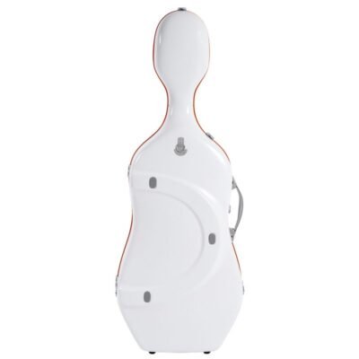 Estuche de cello Bam Ice Suprême Hightech SUP1005XLW 4/4 White/orange Blanco/Naranja