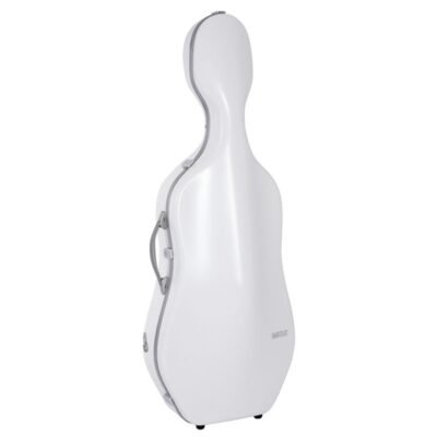 Estuche de cello Bam Ice Suprême Hightech SUP1005XLW 4/4 White/silver Blanco/Plata