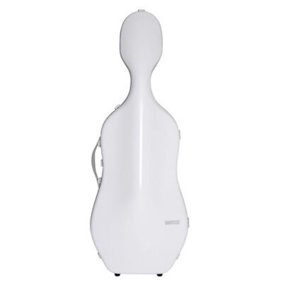 Estuche de cello Bam Ice Suprême Hightech SUP1005XLW 4/4 White/silver Blanco/Plata